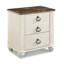 Aidsa Drawer Nightstand in Whitewash