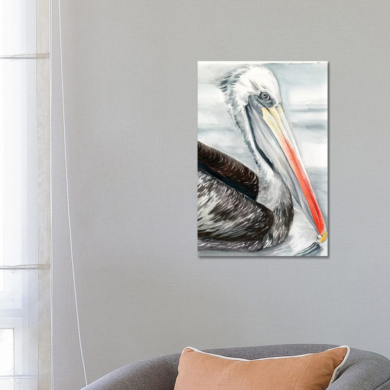Grey Pelican I by Jennifer Paxton Parker - Wrapped Canvas Print, 66.04cm H x 45.72cm W