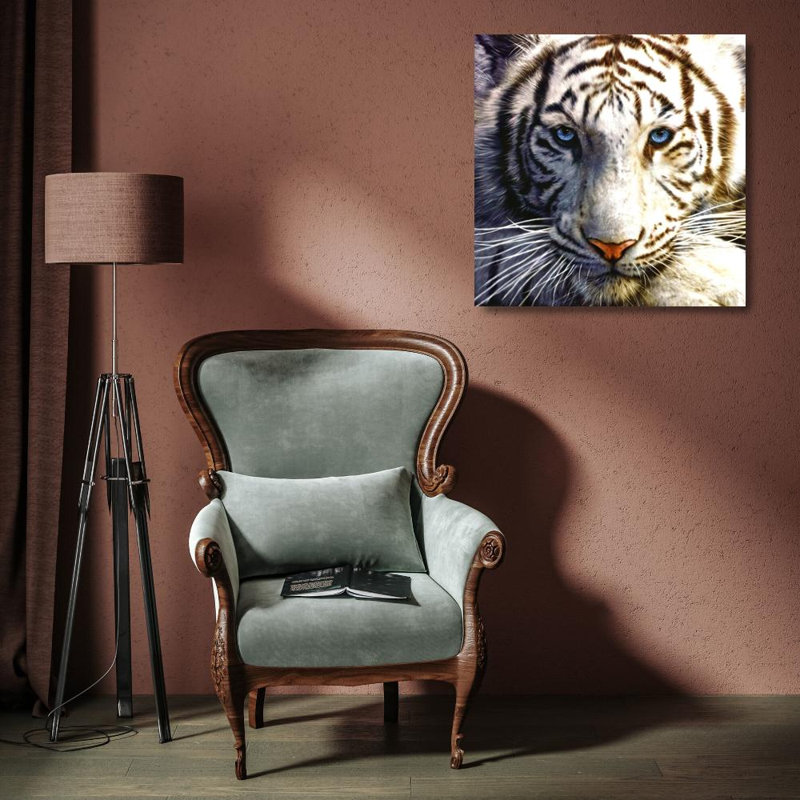 White Tiger, 15" H x 15" W