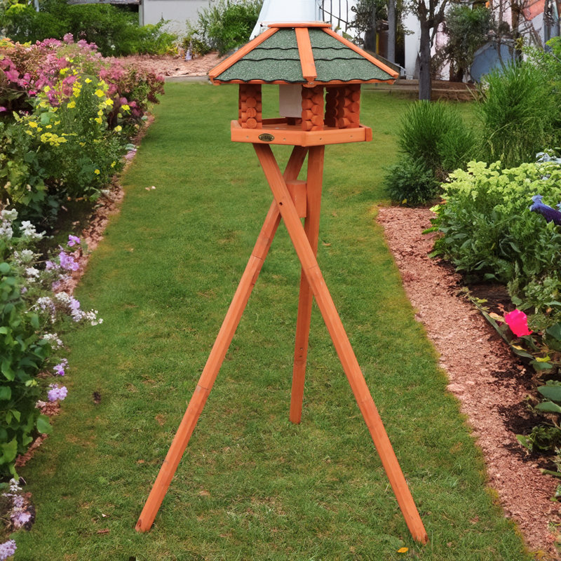 Wood Decorative Bird Feeder