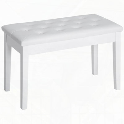 Banquette de piano capitonnée à boutons capitonnée