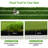 5x4ft Golf Hitting Mat, Dual Turf With Fairway & Rough, Portable Foldable Mat