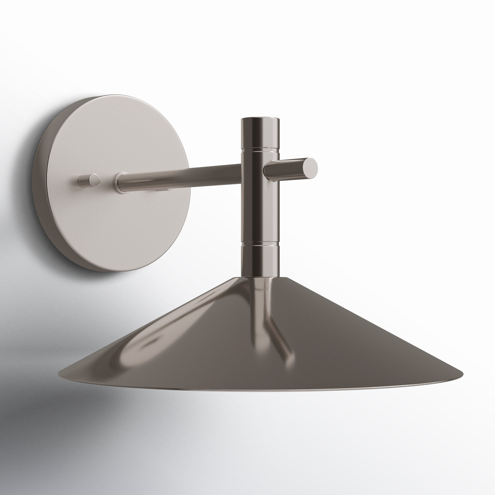 Vicente Single Light LED Vanity Light, Brushed Nickel, Brushed Nickel