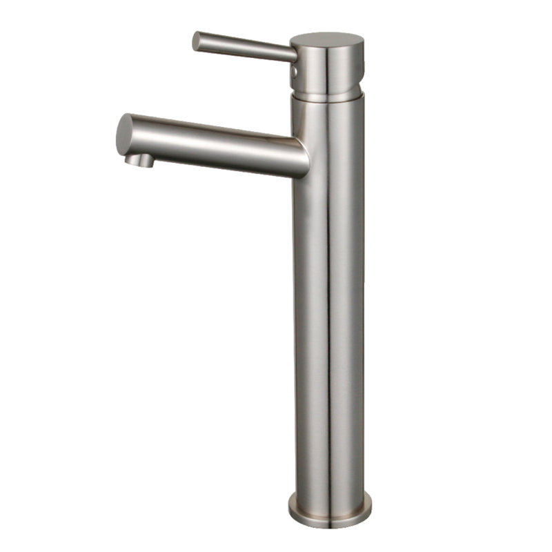 Kingston Brass Concord Single-Handle 1-Hole Deck Mount Vessel Faucet, Brushed Nickel