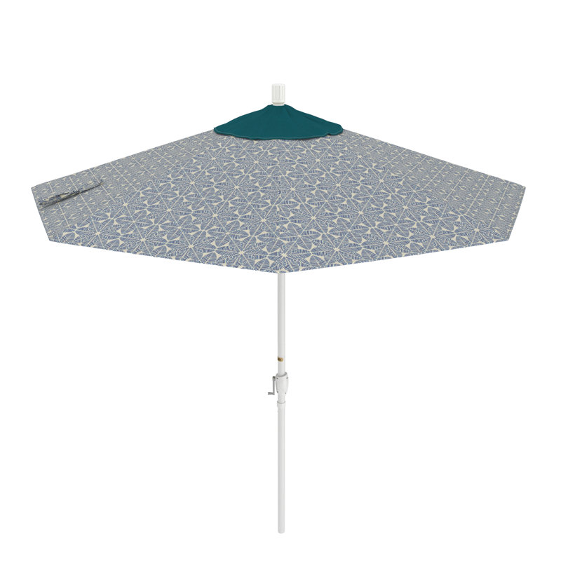 Parasol de marché 9 pi Junerose, Palmier azur - Pacifica Premium