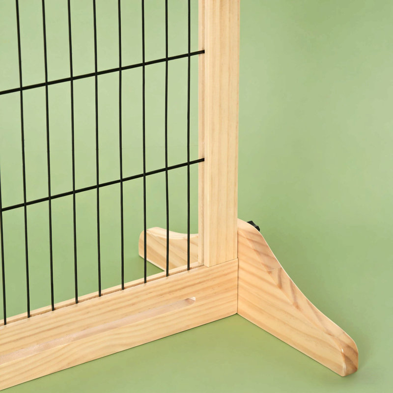 Large barrière pour animaux, barrière pour animaux en bois, barrière pour animaux autoportante pour votre maison