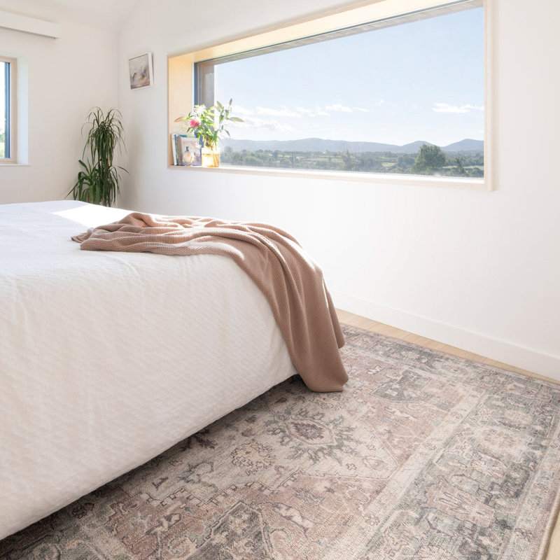 Vintage Look Cotton Machine Tufted Area Rug, 120cm x 170cm