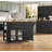 47.2" W Wooden Kitchen Island with 2 Drawers, Lockable Casters-850850054