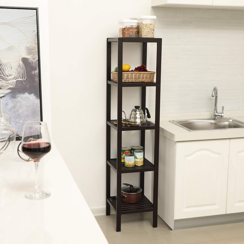 Freestanding Bathroom Shelves, Brown