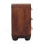 Commode arrondie en bois 3 tiroirs, brun