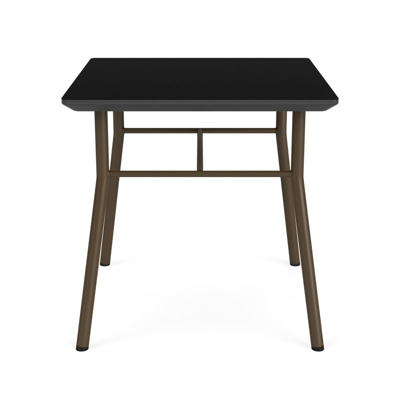 Table de bout carrée Chat Chat, Nuit noire, Bronze