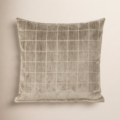 Otterville Velvet Grid Throw Pillow