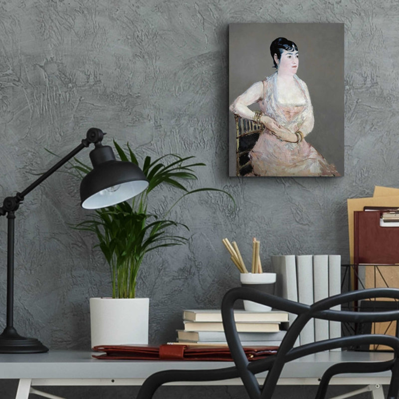 «Lady In Pink» par Stellar Design Studio, H 16 po x l 12 po x P 0,13 po