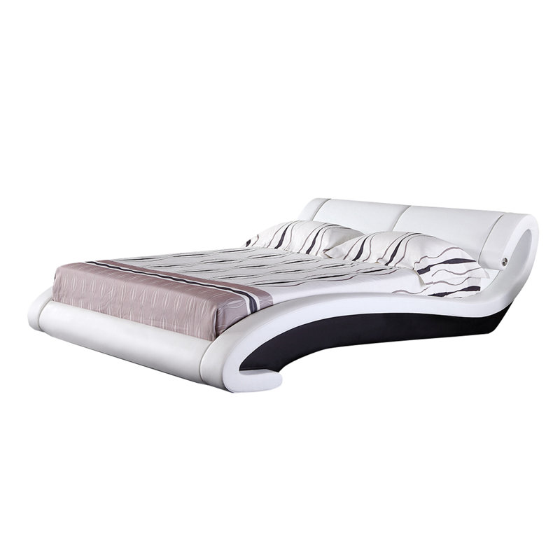 Lit plateforme tapissier Kaley, Grand