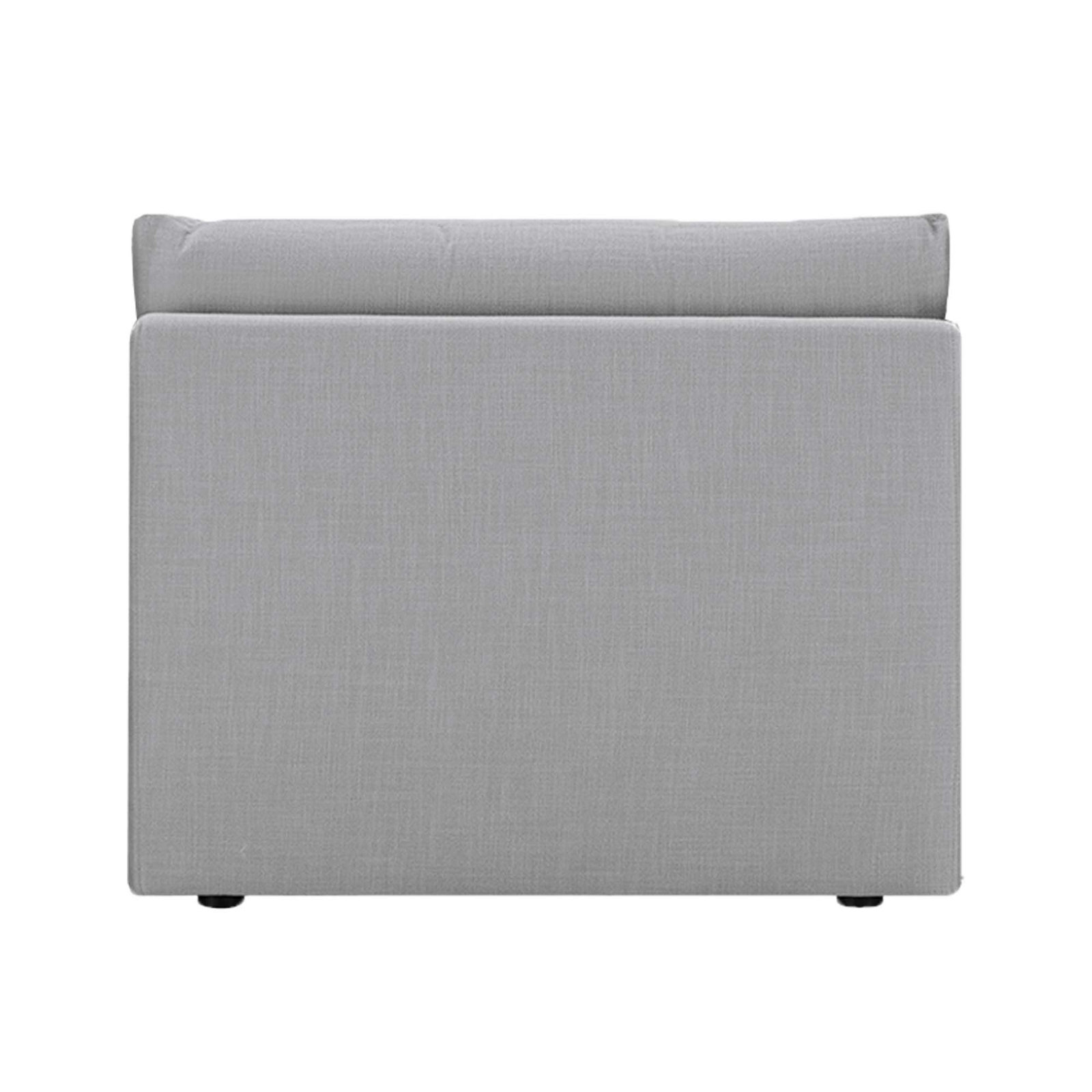 Annabella Armless Chair, Effie Gray Performance Weave