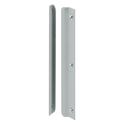 Plaque de protection en acier pour portes battantes Prime-Line, gris (1 ensemble)