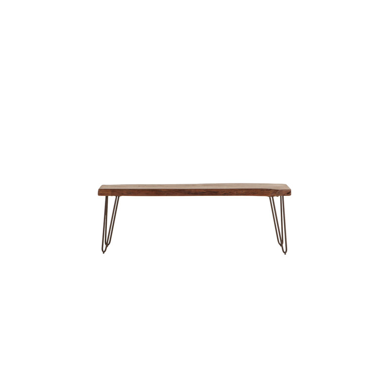 Vail Solid Wood Dining Bench, Walnut