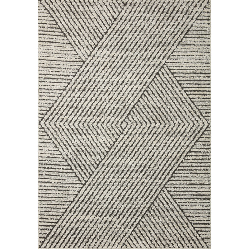 Anchise Striped Indoor Rug, Square 1'6"