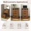 Meuble-lavabo 3-en-1 avec miroir lumineux, table de maquillage et tabouret