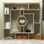 134cm H x 134cm W Geometric Bookcase-2047995468