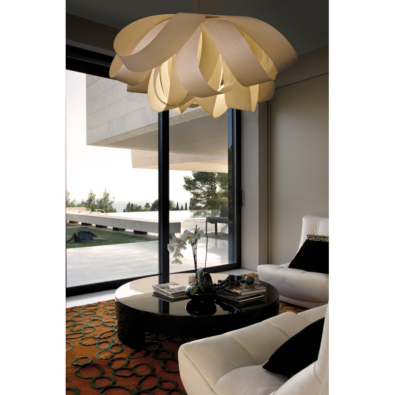Agatha 1 - Light Pendant, 14.6" H x 30" W x 30.7" D, Ivory White, E26 Base