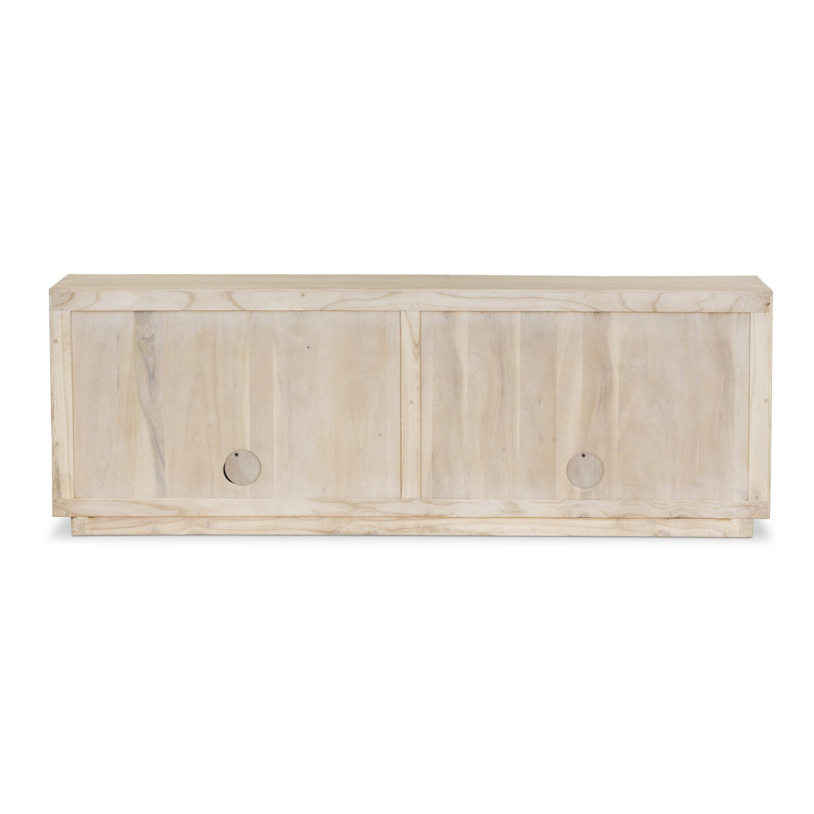 Pearce 78'' Media Console, Natural White Neem
