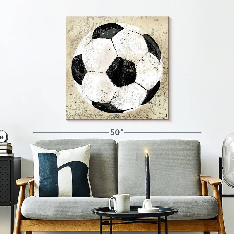 Ballon de football rétro Sirpi, H 30 po x l 30 po