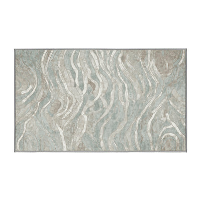 Machine Washable Gray Area Rug