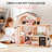 Large Wooden Dollhouse, Doll Villa With Furniture, With Elevator, Garage, Pavilion, And Swimming Pool, Gift For Children Aged 3, 4, 5, 6 And Up-105311047