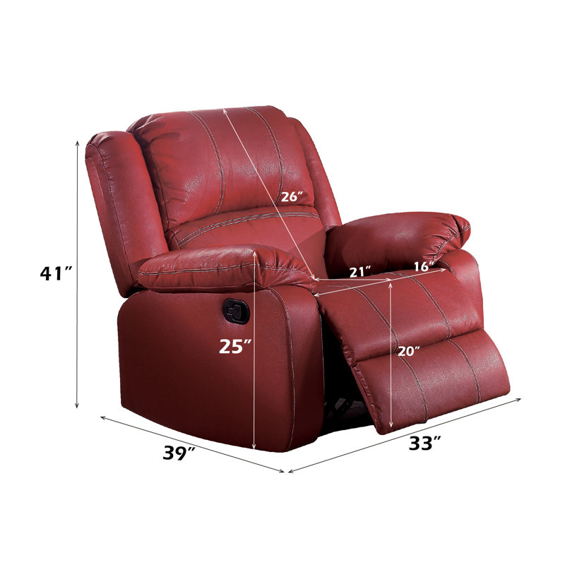 Fauteuil inclinable Palmyra Motion, Rouge