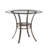Round Glass Top Metal Base Dining Table