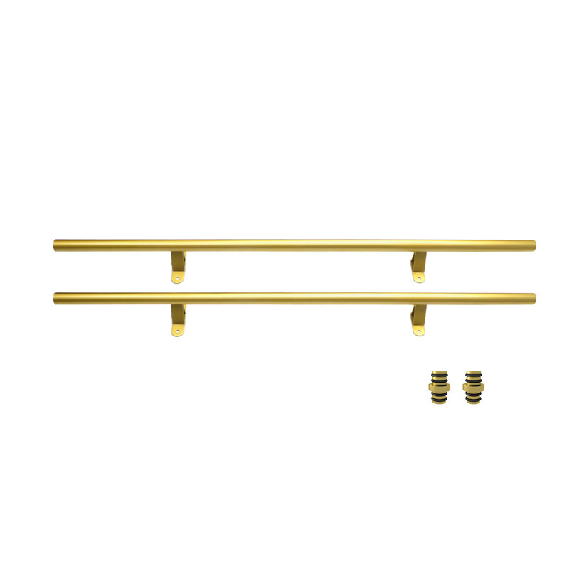 Gold Rolling Library Ladder Hardware Kit, 8FT Extension Kit