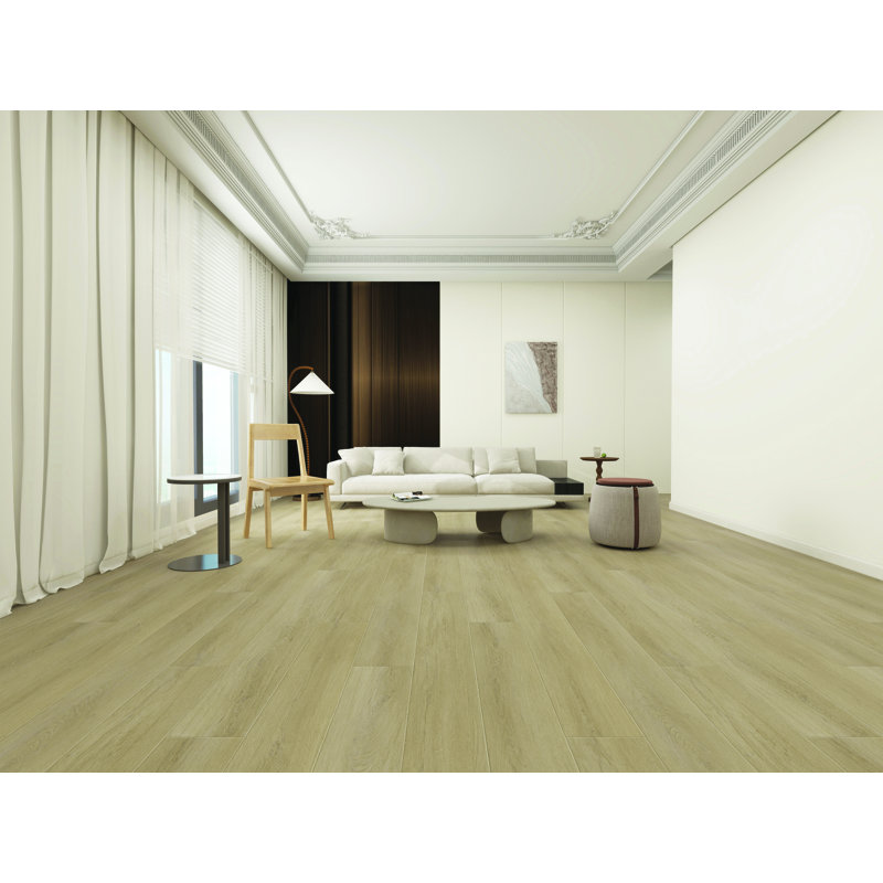 Ecostyle 60"* 9" 8-pack Spc Flooring, 6.5mm Waterproof Vinyl Flooring, 30.18 Sq. Ft  Unilin Click-lock Luxury Floor Wood Plank For Kitchen, Living Room & Bathroom, Driftwood Oak Finish