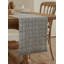 Chemin de table géométrique tissé à losanges moderne avec frange l 14 po x L 72 po-852219796
