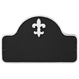 Fleur de Lis Arch One Line Address Plaque