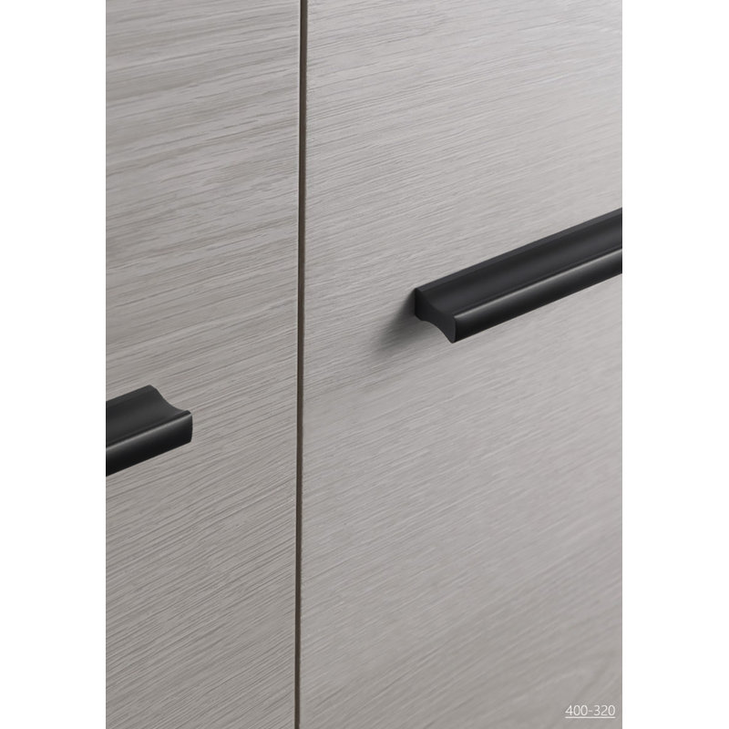 Straight Handle Multipack, Matte Black, 6 5/16"