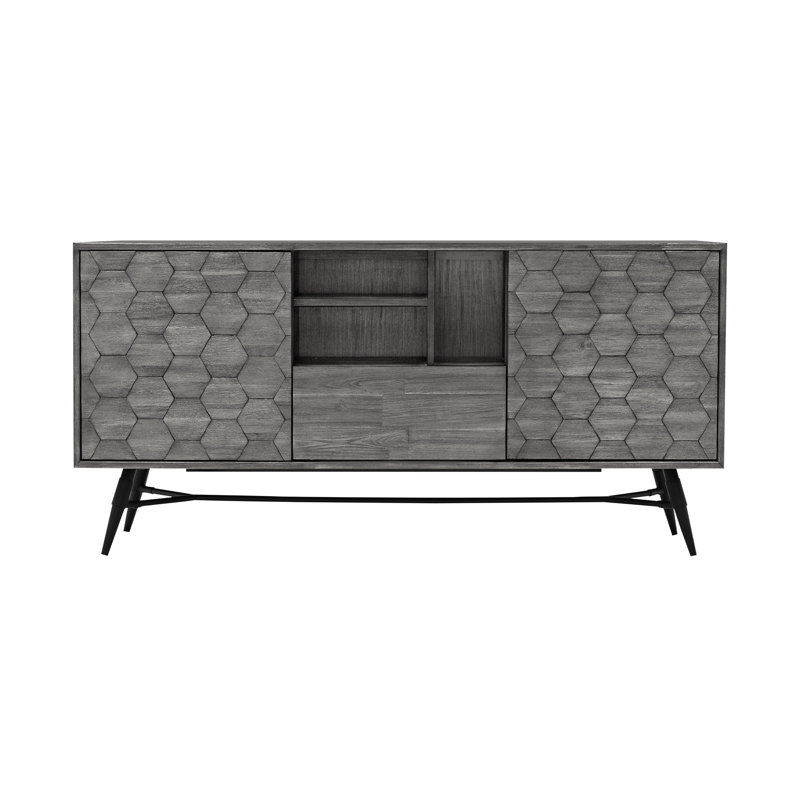 Buffet Janas en bois d'acacia gris