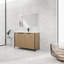 Meuble-lavabo autoportant avec lavabo en résine