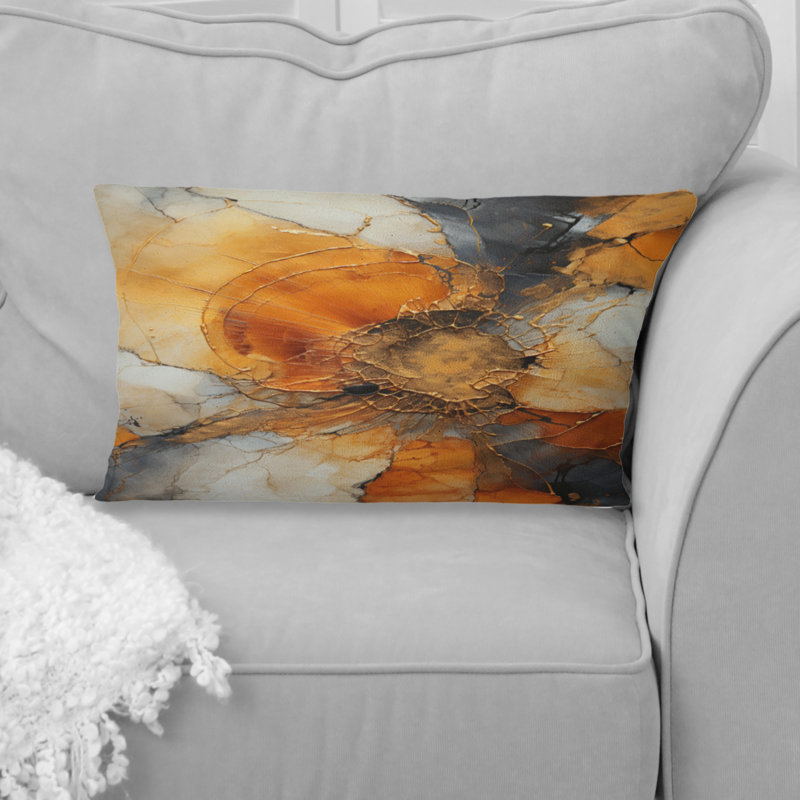 Coussin Encaustic Spirals II - Abstract Spirals