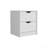 Basilea 2 Drawers Nightstand , End Table, Side Table Pull Out System -White