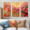 «Cherry Blossom I», art mural rose et rose