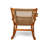 Betsi Vega Outdoor Rocking Chair with Beverage Holder - Natural Finish Wooden Chair- Indoor & Outdoor Use
