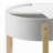Sowers Transitional 3-Legs Round End Table in White & Natural-241293694