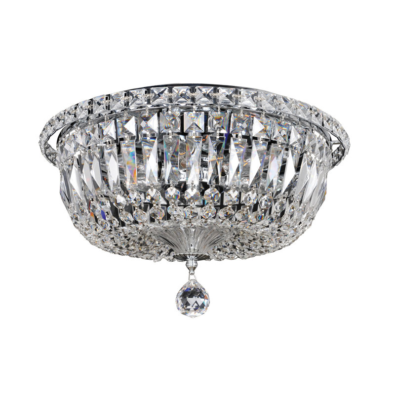 Plafonnier encastré chromé / transparent Betti 6 LT Allegri
