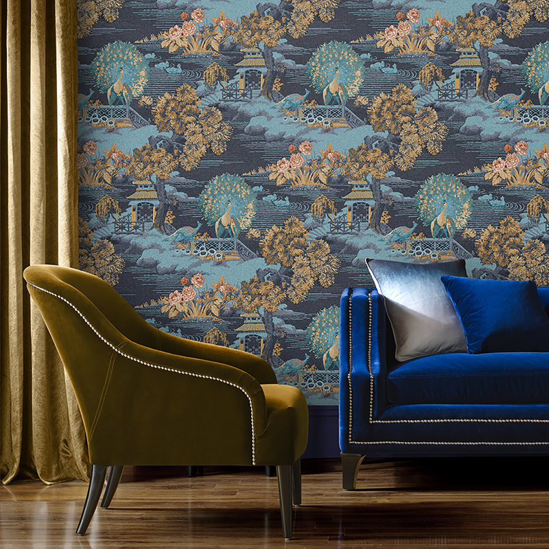 Geoffroy Floral Shimmer Wallpaper Double Roll