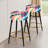 Mystic Aura Multicolor Mirage - Abstract Bar Stools Set Of 2
