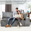 2 tissus en chenille, créant un espace confortable et relaxant offrant une expérience de détente-892051040