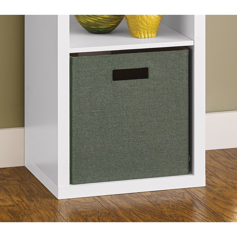 Decorative Storage Fabric Bin, Green
