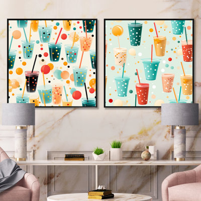Bauxite - Abstract Collages Square Collage Set Of 2
