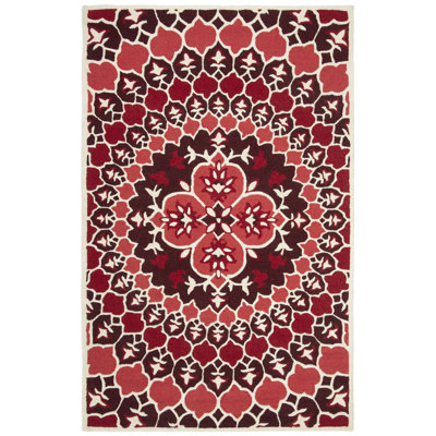 Tapis floral en laine touffeté à la main Miu